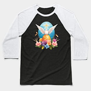 Easter Dove with a Cross  Easter eggs / Easter Gifts Baseball T-Shirt